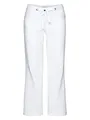 Sheego Damen Große Größen Hose aus angenehmen Baumwoll-Leinen-Mix Freizeitmode sportlich -