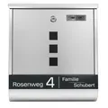 Grafner Briefkasten Edelstahl Wandbriefkasten Zeitungsfach Post Personalisiert