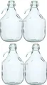 4 STÜCK Gärballon Glasballon Weinballon Ballon Flasche 5L mit Bügelverschluss