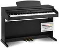 Classic Cantabile DP-50 SM E Piano - Digital Piano 88 Tasten mit Hammermechanik, 14 Voices, Kopfhöreranschlüsse, USB, 3 Pedale, Notenhalter - Klavier ist perfekt geeignet für Anfänger - schwarz matt