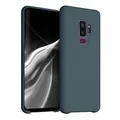 kwmobile Handyhülle für Samsung Galaxy S9 Plus Hülle - Case Silikon - Kabelloses Laden - Schutzhülle Cover in Dunkler Schiefer