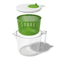 Kleine Salatschleuder 2,5 Qt für Einzelportionen – Mini Salatschleuder und Tr...