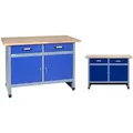 Kupper - Küpper Werkbank 12057, 120 Cm Breit, 2 Türen, 2 Schubladen, Ultramarinblau