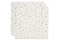 Jollein Musselin Tuch Baby - Riverside - 3er Pack - 70x70cm - 100% Baumwolle - Spucktücher Baby - Oeko-TEX Zertifiziert