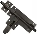 Garagentorriegel 270 mm Schwarz, links/rechts