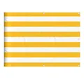 vidaXL Balkonsichtschutz Balkon-Sichtschutz Gelb und Weiß Gestreift 75x1000 cm (1-St)