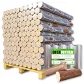 200kg Palette 20x10kg Nestro Hartholzbriketts Buche und/oder Eiche Brenn Kamin Ofen Heiz Holz Gluthalter Brennholz Premium Öko Holzbriketts | Energie Kienbacher