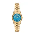 MICHAEL KORS DAMEN UHR MK4813 LEXINGTON Gold Zifferblatt Blau mit Diamantindizes
