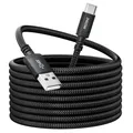 Langes USB C Ladekabel 5M Schnellladung Geflochten für Smartphone PS5 Controller
