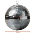 Echtglas Spiegel Disco Kugel - 3 Modelle - Party Lichteffekt silber mit Haken