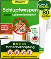 anwerk® Schlupfwespen gegen Lebensmittelmotten 20 Karten x 4 Lieferungen