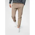 Jack & Jones Chinohose JJIMARCO mit Badge und hohem Tragekomfort unifarben, modisch, slim fit, Baumwollmischung beige|braun 29