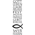 Rayher Christliche Einladung Motivstempel Fisch 12,0 x 4,0 cm 28755000