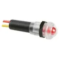 BLINKENDE WASSERDICHTE LED-SIGNALLEUCHTE 12 V ROT - SCHWARZES GEHÄUSE