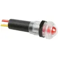 Blinkende Wasserdichte Led-signalleuchte 12 V Rot - Schwarzes Gehäuse