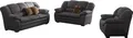 Polstergarnitur COTTA "Casino, Sofa Set, 3-2-1 Sitzer, Wohnzimmer Garnitur", fango, H:88cm T:92cm