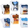 com-four® 100x Grußkarte für Weihnachten - Festtagskarten mit 6 weihnachtlichen Motiven - festliche Klapp-Karten mit Briefumschlägen - Weihnachtskarten - Festgruß (100 Stück - Winterlandschaft)