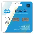KMC Snap-On Verschlussglied Wide EPT 2 Stück, 1/2" x 1/8", 8,6mm, silber