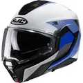 HJC i100 Beston Klapphelm, weiss-blau, Größe XS 54 55 für Männer