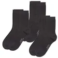 Camano Damen CA-Soft Socken 6er Pack, Größe:35-38, Farbe:Black (9999)