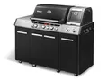 Enders® Gasgrill UNIQ® PRO 3 IKO Cruster®, 3 Edelstahlbrenner, Switch Grid™, 800° Grad Turbo Zone™, CRUSTER®, Delicater™-Ofen, Seitenkocher, 24,9kW #8606, Schwarz/Edelstahlfarben
