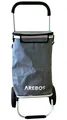 AREBOS 3in1 Einkaufstrolley Einkaufsroller klappbar Tragetasche Trolley Grau NEU