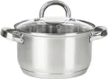 Topf 2 L Edelstahl 18 cm Kochtopf Suppentopf Induktion Universaltopf Fleischtopf