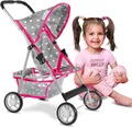 Kinderplay Dolls & Strollers Puppenbuggy Puppenbuggy Grau – Leicht & Klappbar – Spielspaß ab 3 Jahre