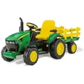 Peg Perego John Deere Ground Force IGOR0047 12V Traktor mit Anhänger für Kinder ab 3 Jahren