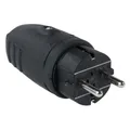 Dönges SCHUKO-Gummistecker, IP44, schwarz (SCHUKO® SCHUKO®-Gummistecker)