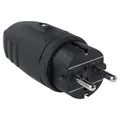 as-Schwabe Gummi Schuko-Stecker NEU