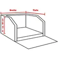 CopcoPet Tier-Autobett Rücksitz und Vordersitz Autohundebett ca. 55 x 70 x 38 cm