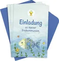 Der Wunschfisch - Einladungskarten zur Erstkommunion 8 Einladungskarten mit d...