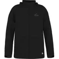 normani Regenjacke Kinder Regenjacke ungefüttert mit Reflektoren Wasserdichte Kinderjacke mit Kapuze für Jungen und Mädchen schwarz XXXS