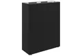 vidaXL Blumentopf Hoher Pflanzkübel Schwarz 55 x 22 x 70 cm Poly-Rattan (1 St)