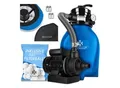 KESSER® Sandfilter Sandfilteranlage + 800g Filterbälle ersetzen 25kg Filtersand- Poolfilter 10 m³/h Filteranlage Filterkessel für Pool Schwimmbecken 4-Wege Ventil , einfache Steuerung
