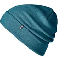 Enter the Complex® Merino Mütze Herren, Beanie Damen, 100% Merino Wolle, Warm und Dünn, Zweilagige Strickmütze, Petrol