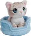 NICI Kuscheltier Katze grau getigert 12cm im Körbchen blau