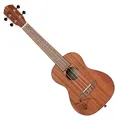 Ortega RU5MM-L Konzert-Ukulele für Linkshänder mit Sapele-Korpus u. Mahagonihals