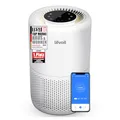 Levoit Luftreiniger 3-in-1 HEPA Filter, Luftfilter gegen Schimmel, Staub, Pollen und Gerüche, Air Purifier für Schlafzimmer, App Steuerung und Timer, Schlafmodus und Nachtlicht, bis zu 31.5㎡, Mattweiß
