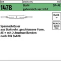 001478001040120000 Spannschloss DIN 1478 geschlossen SP-AE M 12 Stahl 3.6 galva