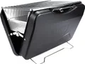 TAINO MOX Holzkohlegrill BBQ Koffergrill Camping-Grill Kohlegrill Retro-Stil klappbar Griller tragbar mobil Schwarz