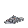 Rieker Frühjahr/ Sommer, Herren Pantoletten, Blau (Ozean/Denim 14), 45 EU (10.5 UK)