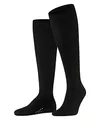 FALKE Herren Kniestrümpfe Airport M Kh Wolle Baumwolle lang einfarbig 1 Paar, Grau Anthracite Melange 3080, 39-40