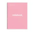 Notizbuch A4 Notebook, 1 farbiger Streifen, 80 Blatt mit raster 5 x 5 mm, Pa...
