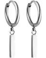 Purelei Huli Hoop Creole Ohrringe (Silber) – Damenohrringe aus langlebigem Edelstahl – Wasserfeste Ohrringe Damen – 1,56 cm Durchmesser – Modeschmuck für deinen individuellen Look