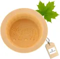 Hofmeister Butterdose Butterform Kuh 11 cm rund 250 g Buttermodel Butterstempel, Ahornholz