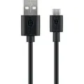 USB 2.0 Kabel, USB-A Stecker > Micro-USB Stecker schwarz, 1 Meter