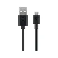 Goobay 46800 Micro USB Lade und Synchronisationskabel für Android-Geräte, Schwarz