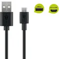 Micro USB Lade und Synchronisationskabel 1 m Schwarz Micro USB Stecker auf USB A